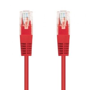 Cabo de Rede RJ45 UTP Nanocable Cat.6 25cm Vermelho