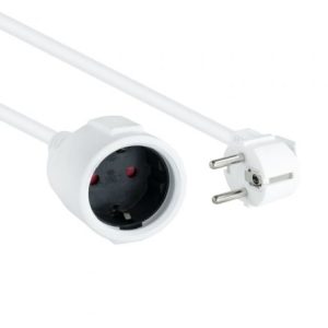Cabo Alargador Nanocable 10.22.0602-W Schuko 2m Branco