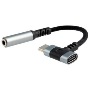 Conversor Áudio Nanocable 10.24.1207 USB-C para Jack 3.5mm