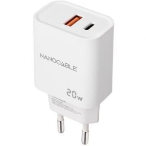 Carregador de Parede Nanocable 10.10.2007 20W Branco