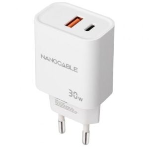 Carregador de Parede Nanocable 10.10.2011 30W USB-C Branco