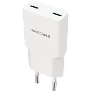Carregador de Parede Nanocable 10.10.2026 2xUSB-C 25W