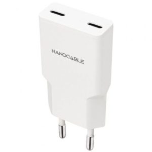 Carregador Parede Nanocable 10.10.2029 2xUSB-C 30W