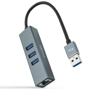 Hub USB 3.0 Nanocable 10.03.0407 com Ethernet