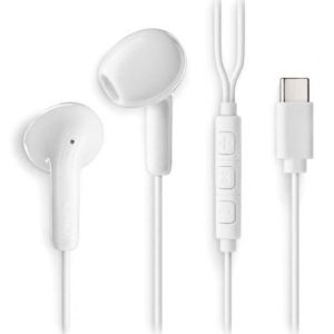 Auriculares Intra-auriculares NGS Cross Glide USB-C Brancos