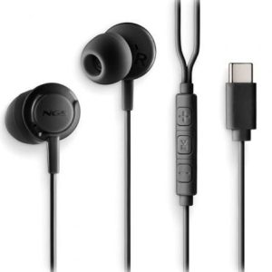 Auriculares Intrauditivos NGS Cross Step com Microfone USB-C Preto
