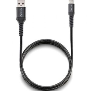 Cabo USB 2.0 NGS KNOT-AC USB-A para USB-C 1m Preto