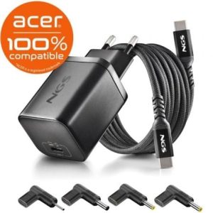 Carregador Portátil GaN NGS BUD65W-AC USB-C 65W