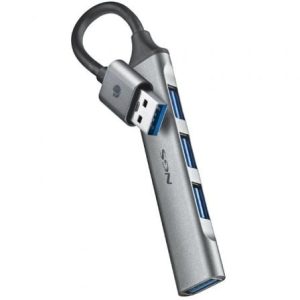 Hub USB NGS IHUB4 Micro 4 Portas Prateado
