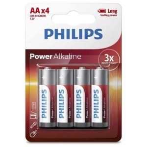 Pack 4 Pilhas AA Philips LR6P4B/05 1.5V Alcalinas