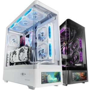 Caixa Gaming Midi Tower Mars Gaming MC-LCDPRO Branca