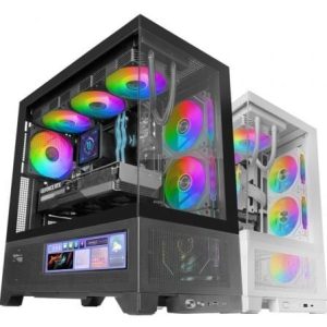 Caixa Gaming Midi Tower Mars Gaming MC-LCDX Preta