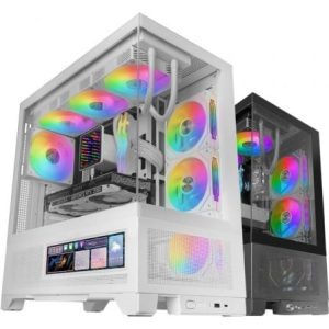 Caixa Gaming Mars Gaming MC-LCDX Midi Tower Branca
