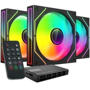 Pack 3 Ventiladores Mars Gaming MF-3DPROKIT 12cm ARGB
