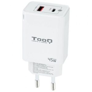 Carregador TooQ TQWC-GANQCPD45WT 45W USB-C e USB
