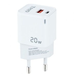 Carregador de Parede TooQ TQWC-QCPD20WT 20W Branco