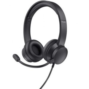 Auscultadores Trust HS-150 com Microfone e Jack 3.5 mm