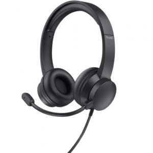 Auscultadores Trust HS-201 USB com Microfone - Preto