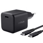 Cargador de Pared GaN Trust Gaming GXT 1258 Switch 2/ 1xUSB Tipo-C/ Incluye Cable USB Tipo-C/ 65W