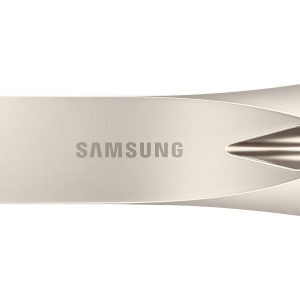 Samsung BAR Plus MUF-256BE3 - Drive flash USB - 256 GB - USB 3.1 Gen 1 - prata champanhe
