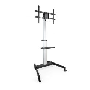 Soporte de Suelo Inclinable/ Ajustable con Ruedas TooQ FS1886M-B para TV de 37-86"/ hasta 50kg