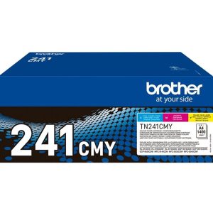 Brother TN241CMY - Pack de 3 - amarelo, azul cyan, magenta - original - cartucho de toner