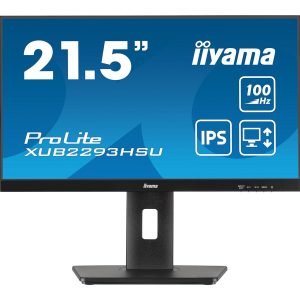 iiyama ProLite XUB2293HSU-B7 - Monitor LED - 21.5" - 1920 x 1080 Full HD (1080p) @ 100 Hz - IPS - 300 cd/m² - 1000:1 -…
