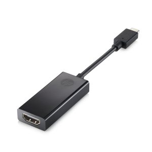 HP - Adaptador de vídeo externo - USB-C - D-Sub - preto