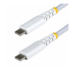 StarTech.com - Cabo USB - USB-C (M) para USB-C (M) - USB 2.0 - 3 A - 1 m - USB Power Delivery (60W) - branco