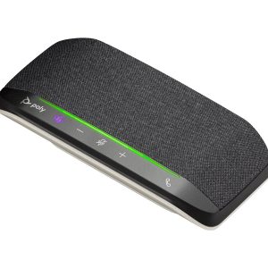 Poly Sync 10-M - Altifalante mãos livres - com cabo - USB-A, USB-C - prata - Certificado para Microsoft Teams -…