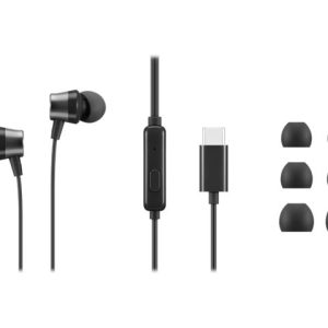Lenovo Go - Auscultadores intra-aurais com microfonoe - intra-auricular - preto