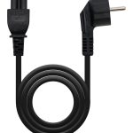 Cable Alimentación Trébol Nanocable 10.22.0302/ Schuko Macho - C5 Hembra/ 1.5m/ Negro