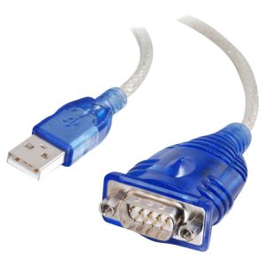 C2G USB to DB9 Serial Adapter Cable - Adaptador serial - USB - RS-232 - azul
