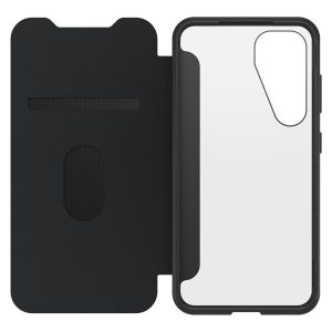 OtterBox React Folio Samsung Galaxy S25 Black Crystal - clear/black