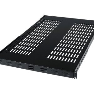 Startech 1U Adjustable Vented Server Rack Mount Shelf - 175lbs - 19.5 to 38in Deep Universal Tray for 19" AV/ Network…