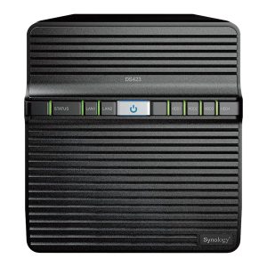 Synology Disk Station DS423 - Servidor NAS - 4 baias - SATA 6Gb/s - RAID (expansão de disco rígido) JBOD, 0, 1, 5, 6,…