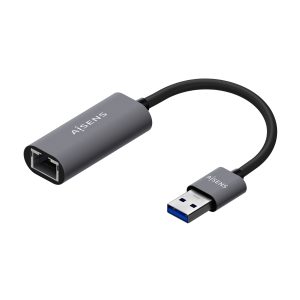 Adaptador USB 3.0 - RJ45 Aisens A106-0708/ 1000Mbps