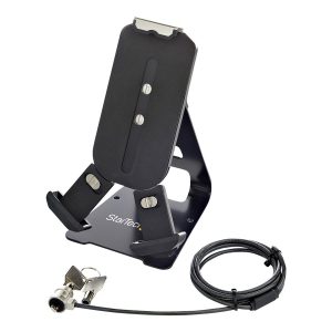 Startech Secure Tablet Stand w/ K-Slot Cable Lock, Locking Tablet Holder for 7.9-13 inch Tablets, Universal Adjustable…