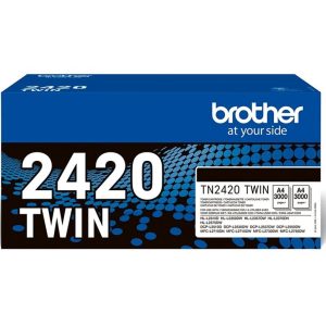 Brother TN2420 TWIN - Pack de 2 - Alto Rendimento - preto - original - cartucho de toner