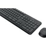 Logitech MK235 - Conjunto de teclado e rato - sem fios - 2.4 GHz - Alemão