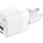 Vision - Adaptador de alimentação - 30 Watt - 3 A - QC 3.0 - 2 conectores de saída (USB-C, USB) - branco - Europa