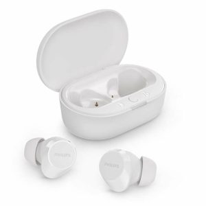 Auriculares Bluetooth Philips TAT1209 con estuche de carga/ Autonomía 6h/ Blancos