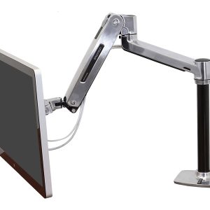 Ergotron LX HD Sit-Stand - Kit de montagem (braço articulado, pólo, adaptador VESA, base de grampo de secretária, base…