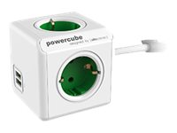 Allocacoc PowerCube extended usb - Unidade de distribuição de potência - AC 250 V - conectores de saída: 6 (USB,…