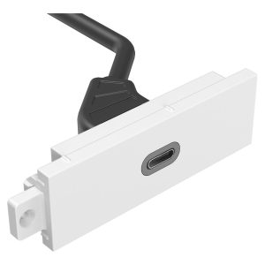 Modular AV faceplate component - USB C module - 3.2 type socket on the front - one tail with 1 x HDMI tail and 1 x USB…