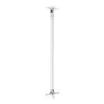 Universal projector ceiling mount - 1100 mm pole cut to length onsite - fits most projectors - obstruction free cable…