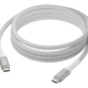 dbramante1928 re-charge - Cabo USB - USB-C (M) para USB-C (M) - USB 2.0 - 2.5 m - Fornecimento de energia USB (100W), trançado, 100% plástico reciclado