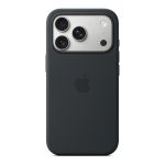 Apple - Cobertura protectora para telemóvel - compatibilidade MagSafe - silicone - preto