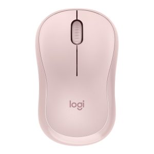 Logitech M240 Silent - Rato - destros e canhotos - óptico - 3 botões - sem fios - Bluetooth - rosa