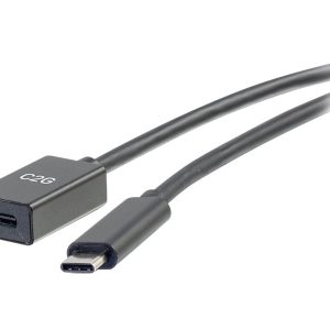 C2G 3ft USB-C to C 3.1 (Gen 2) Male to Female Extension Cable (10Gbps) - Cabo extensor USB - USB-C (M) para USB-C (F) -…